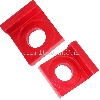 Kettenspanner, viereckig, rot, Ersatzteile Dirt bike