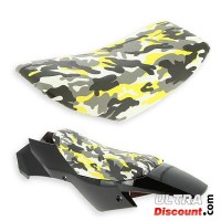 Gelber Pocket Quad ATV Tarnsattel fr Bilder 1