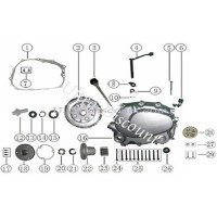 Erhaltungsscheibe magnetischen Filter fr Quads Shineray 200STIIE/B Bilder 1