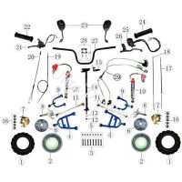 Achsschenkel rechts fr Quad Shineray 150ST Bilder 1
