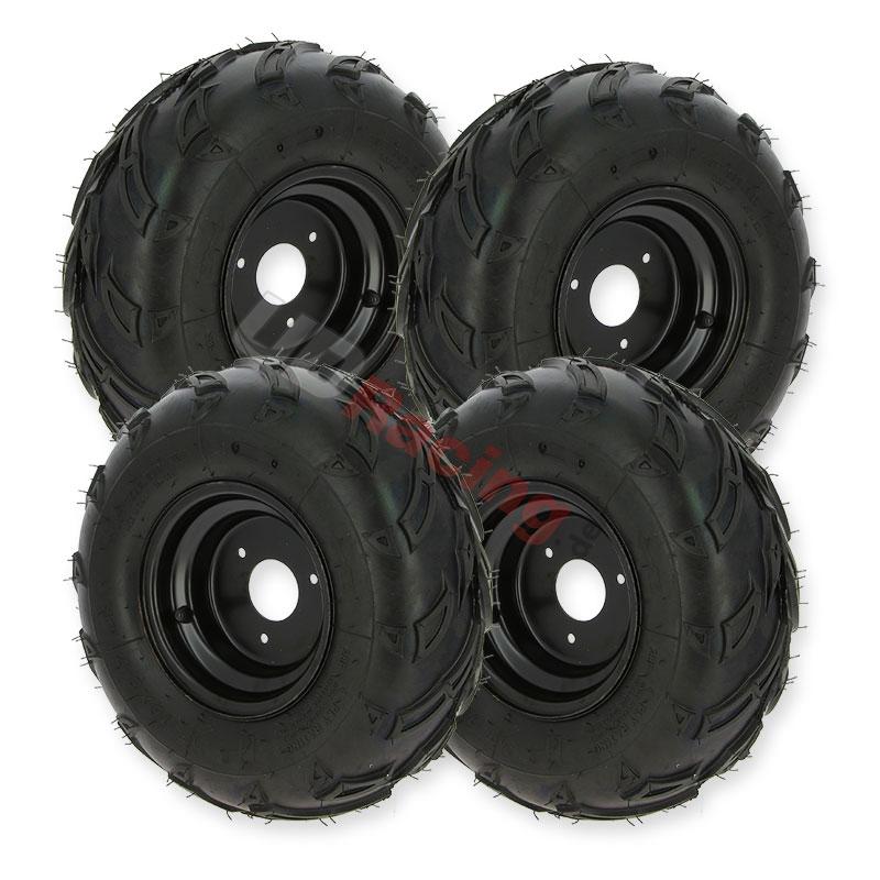 Satz 4 Rder 16x8-7 komplett fr Mini Quad Bigfoot, Teile ATV 110cc  - 125cc