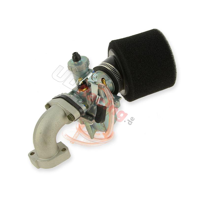 Vergaser-Kit 26 mm Doppelschaumfilter mit Winkel fr PBR, Teile PBR Skyteam ZB Honda