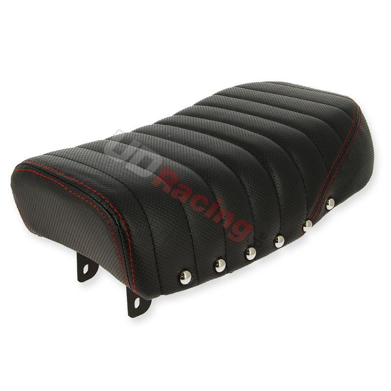 Sitzbank aus Leder Schwarz Rot fr Monkey 50 ccm bis 125 ccm (Typ 4), Teile Monkey - Gorilla