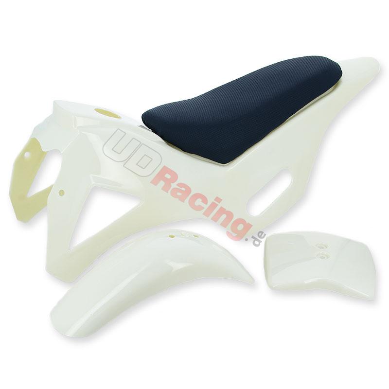 Verkleidung pocket bike crossbike, (Typ 1) Wei, Pocket Cross Teile