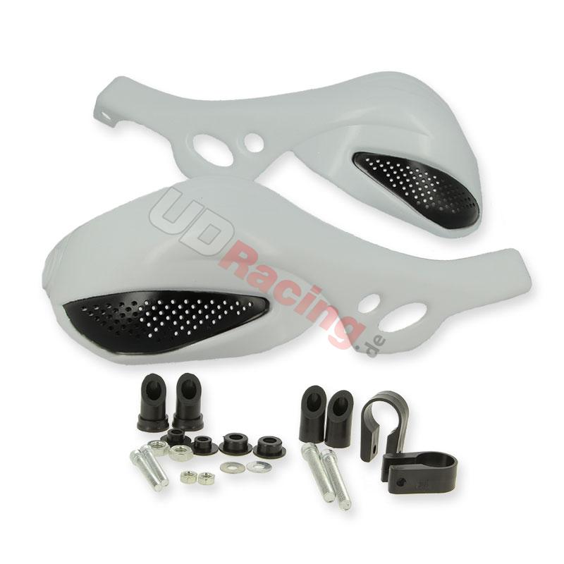 Handprotektor, Wei schwarz fr Bashan 250cc BS250AS-43, Teile Bashan 250cc BS250AS-43