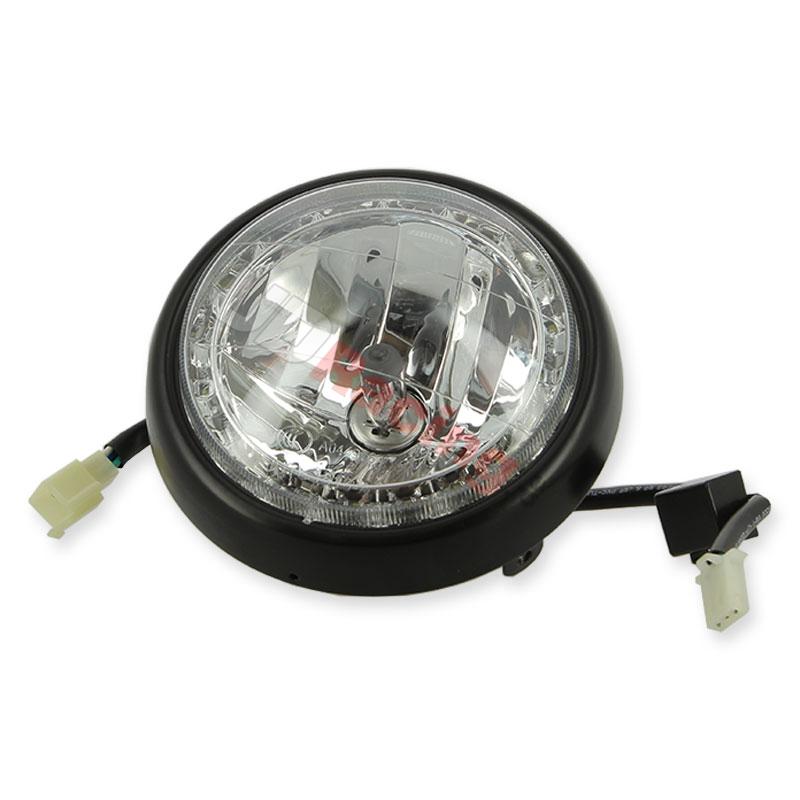 Frontscheinwerfer LED Schwarz fr Dax Skyteam Skymax 50-125cc Euro4, Teile Dax Skymax