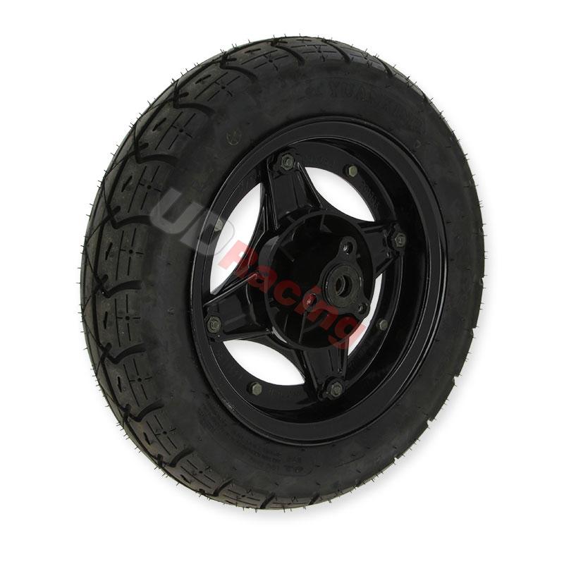 Rad vorn komplett 3.50-10 fr Dax Skymax (Schwarz), Teile Dax Skymax