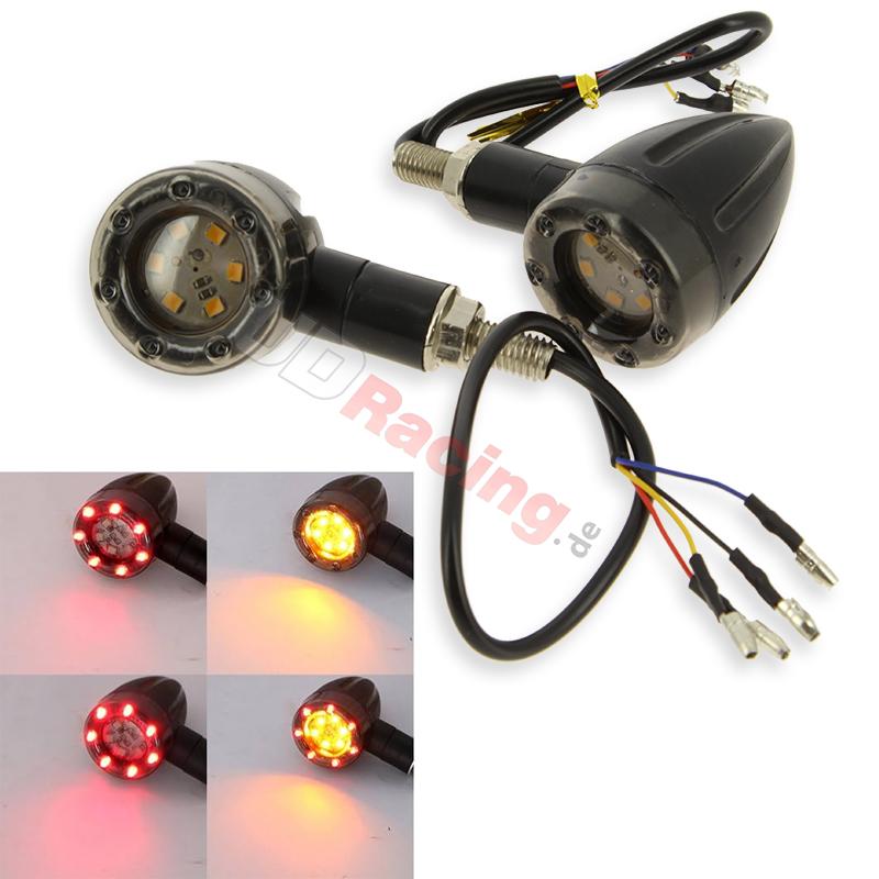 Ein Paar Blinker LED (2 Farben, 4 Modi) fur Shineray , Teile ATV SPY250F1 Ein Paar Blinker LED (2 Farben, 4 Modi) fur Shineray , Teile ATV SPY250F1
