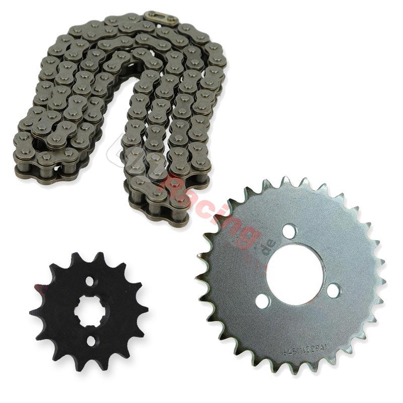 Getriebesatz Kette + Ritzel f�r Skymini monkey ST125-8B/8C, Teile Skymini Monkey Gorilla