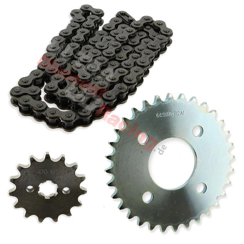 Getriebesatz Kette + Ritzel für Skymax 125 Euro5, Teile Dax Skymax Getriebesatz Kette + Ritzel für Skymax 125 Euro5, Teile Dax Skymax