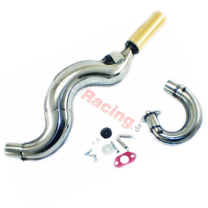 Auspuff Racing R1, gold, fr pocket quad, Pocket quad Teile