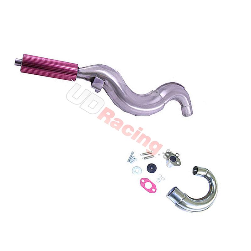 Auspuff Racing R1, rot, fr pocket quad, Pocket quad Teile
