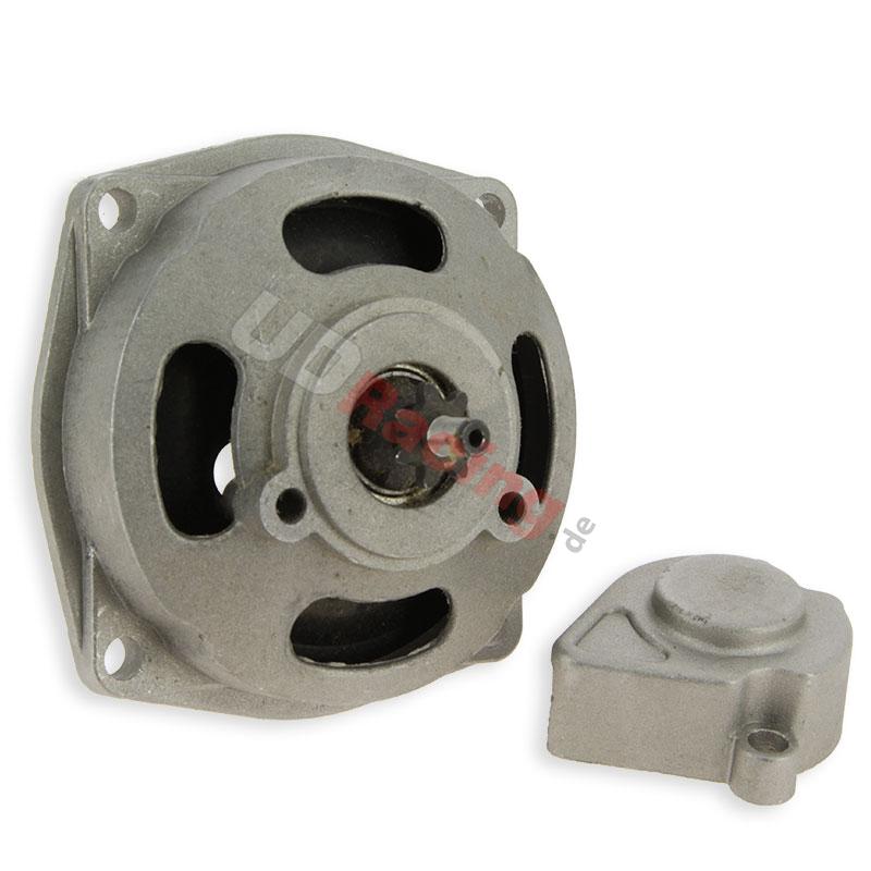 Kupplungsglocke + Gehuse + 7 Zahn Ritzel (kleine Kettenteilung), Ersatzteile Pocket bike