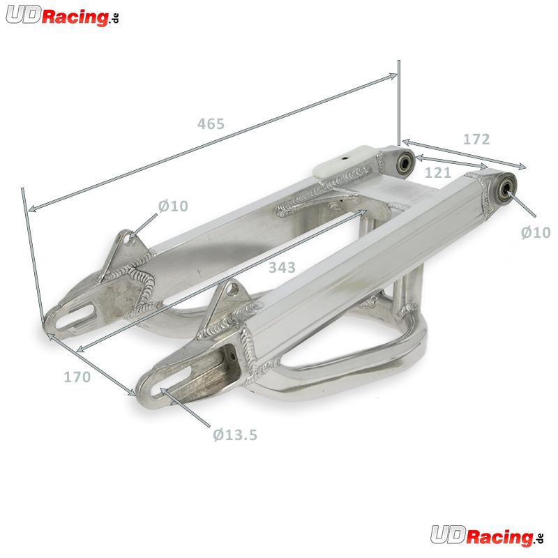 Schwingarm Aluminium Tuning f�r Monkey-Gorilla (verst�rkt, +16cm), Teile Skymini Monkey Gorilla