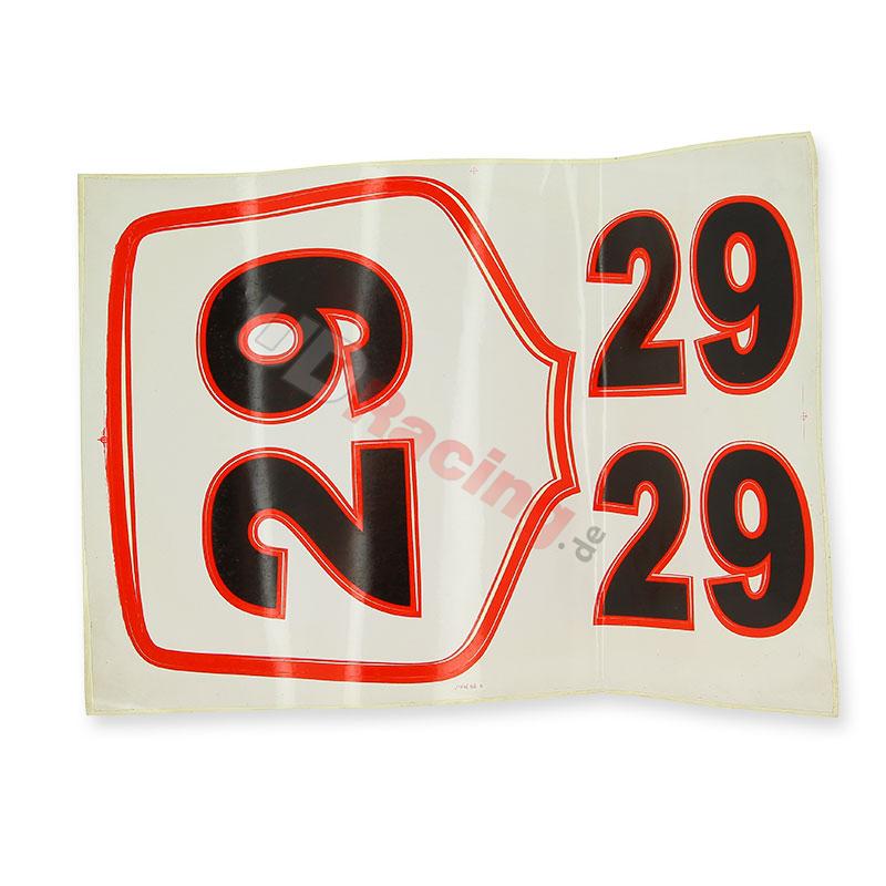 Autocollant Num 29, Ersatzteile Dirt bike