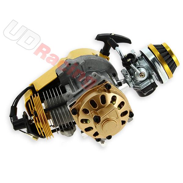 Motor komplett 53cc UD Racing fr pocket bike - GOLD, Ersatzteile Pocket bike