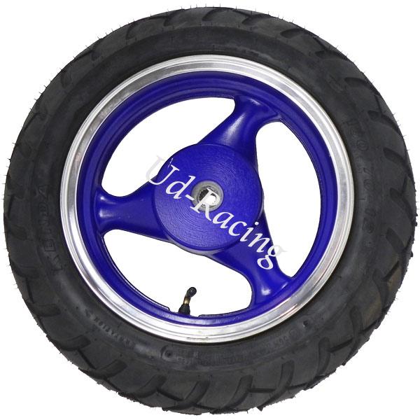 Rad hinten komplett fr Jonway (blau), Teile Motorroller Jonway