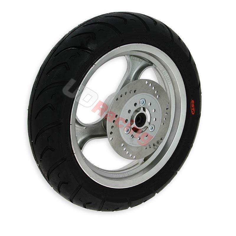 Rad vorn komplett fr chinesischen Skooter (Silber - typ 2), Chinesische Motorroller Teile