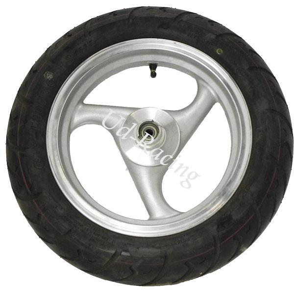 Rad vorn komplett fr chinesischen Skooter (Silber - typ 3), Chinesische Motorroller Teile