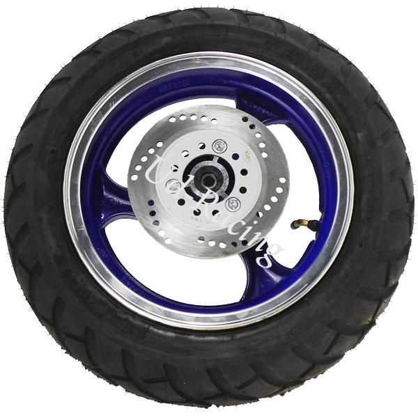 Rad vorn komplett fr Jonway Skooter (blau), Teile Motorroller Jonway