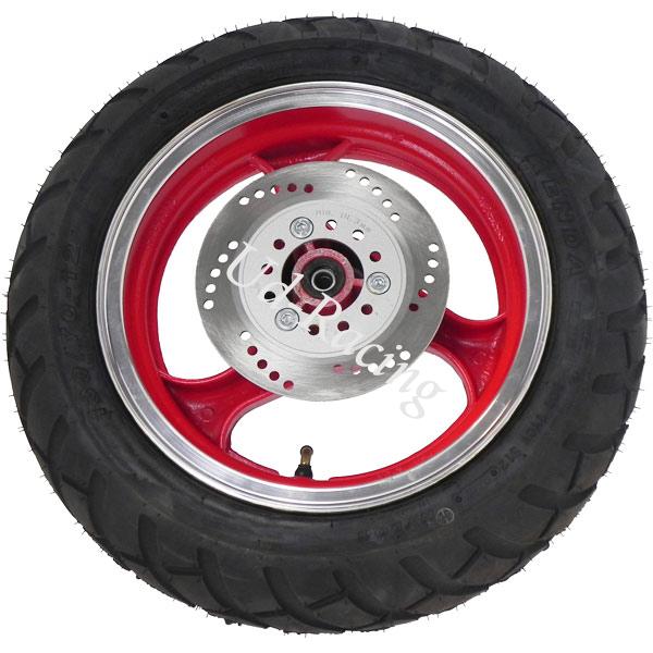 Rad vorn komplett fr Jonway Skooter 50ccm (rot), Teile Motorroller Jonway