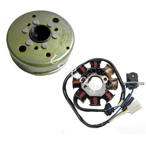 Stator + Magnetznder fr chinesischen Skooter 50 ccm, 4-Taktmotor, Chinesische Motorroller Teile