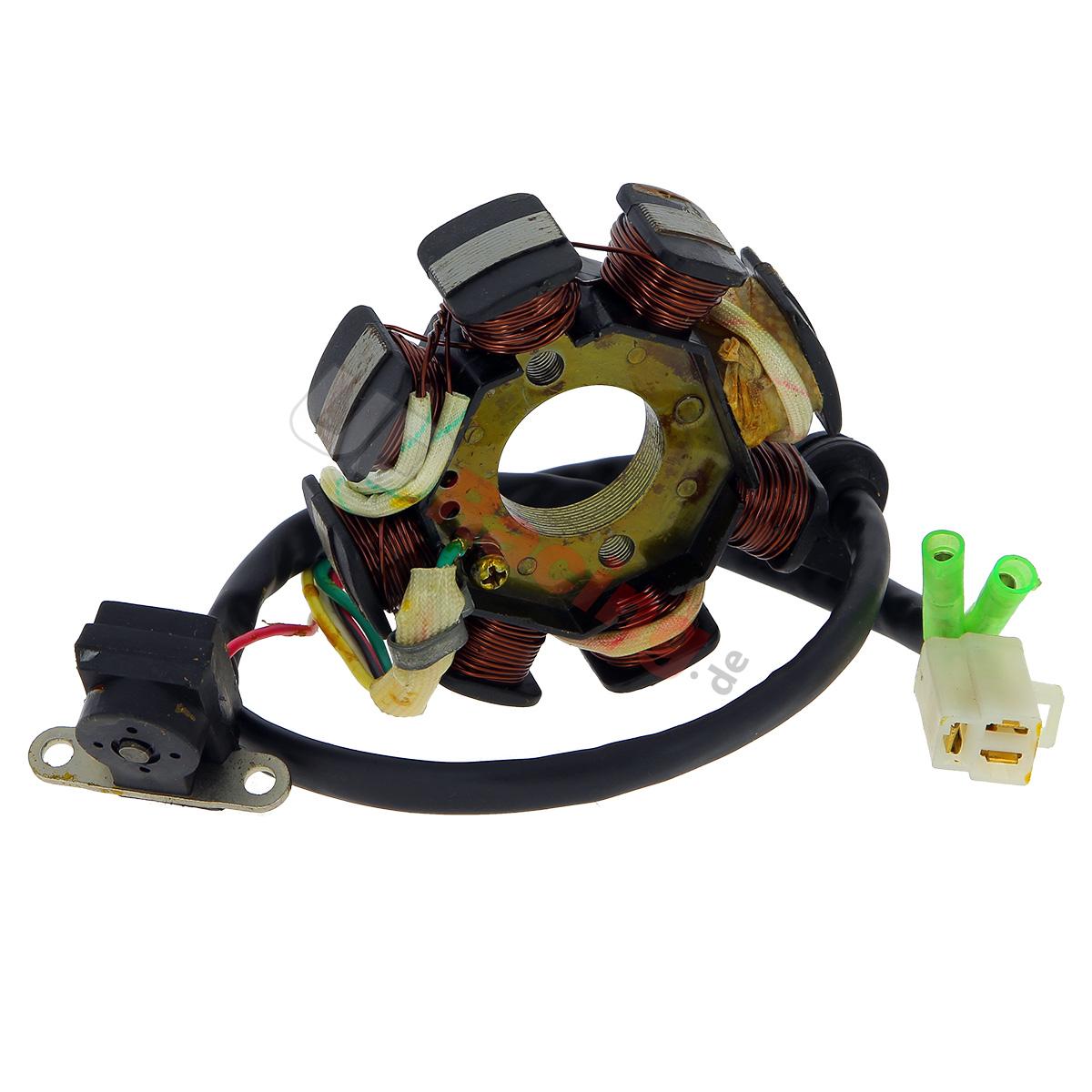 Stator fr chinesischen Skooter 50 ccm, 4-Taktmotor (5 Kabel), Chinesische Motorroller Teile