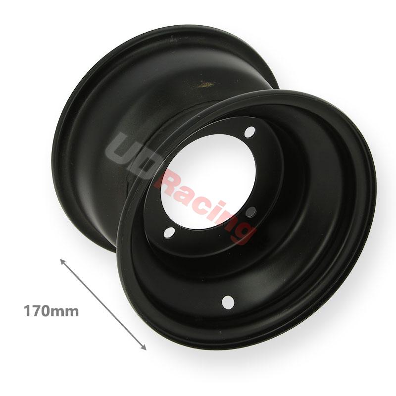 Felge hinten fr Quad 200 ccm Schwarz (18x9.5-8) 170mm, Ersatz Chinese Quad 200ccm