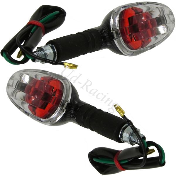 Blinker (Paar) aus Kohlenfaser fr Motorroller Baotian BT49QT-11, Ersatzteile Baotian BT49QT-11