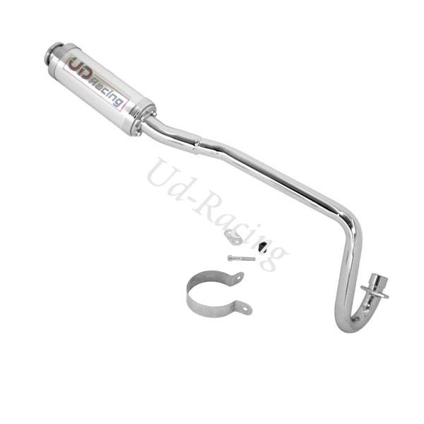 Auspuff dirt bike UD Racing chrom, Ersatzteile Dirt bike