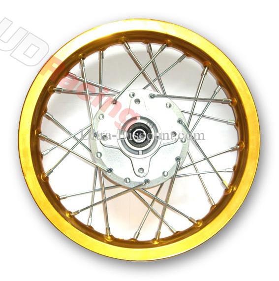 Felge hinten 14', gold, fr dirtbike (Typ 3), Ersatzteile Dirt bike