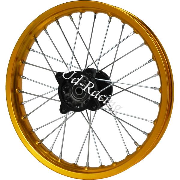 Felge vorn 14'', gold, für dirt bike (Typ 2), Ersatzteile Dirt bike Felge vorn 14'', gold, für dirt bike (Typ 2), Ersatzteile Dirt bike