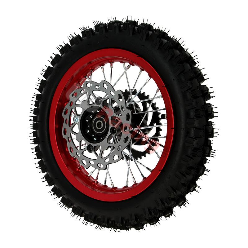 Rad hinten komplett 12', rot, fr dirt bike AGB29, Ersatzteile Dirt bike