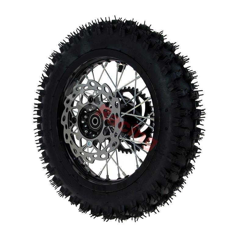 Rad hinten komplett 12', schwarz, fr dirt bike AGB29, Ersatzteile Dirt bike