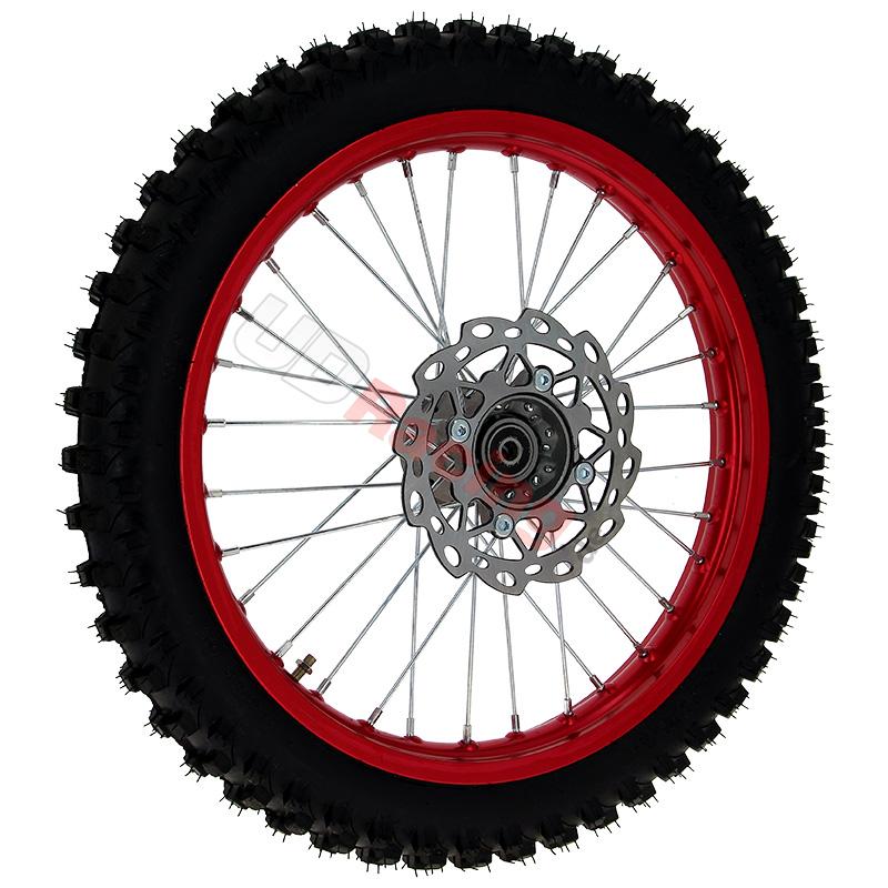 Rad vorn 17'' Komplette, rot, fr dirt bike AGB 30, Ersatzteile Dirt bike