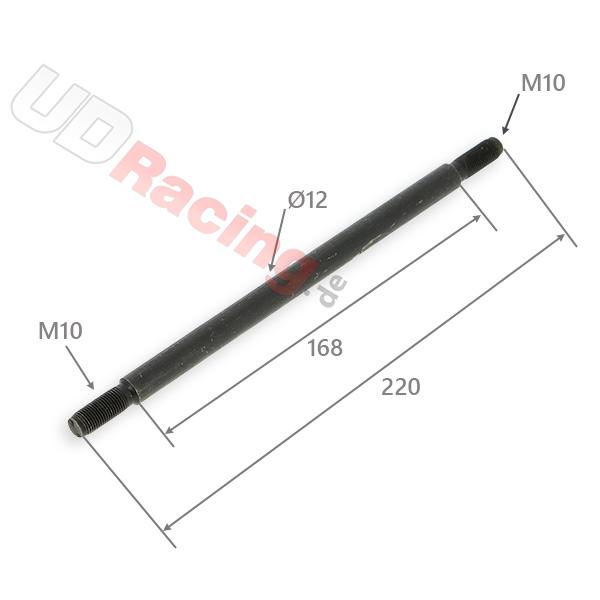 Radachse 12mm x 220mm für dirt bike, Ersatzteile Dirt bike Radachse 12mm x 220mm für dirt bike, Ersatzteile Dirt bike