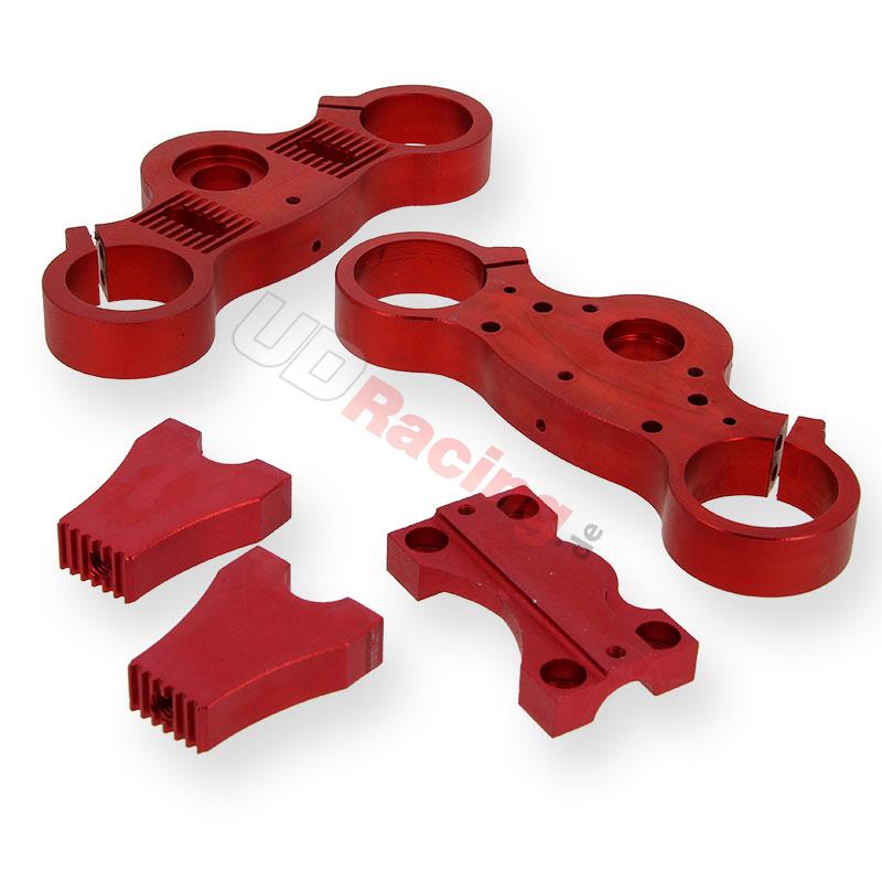 Gabelbrcke Tuning  fr dirt bike, rot, Ersatzteile Dirt bike