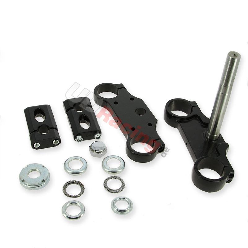Gabelbrcke komplett 45x48x160  fr dirt bike - SCHWARZ, Ersatzteile Dirt bike