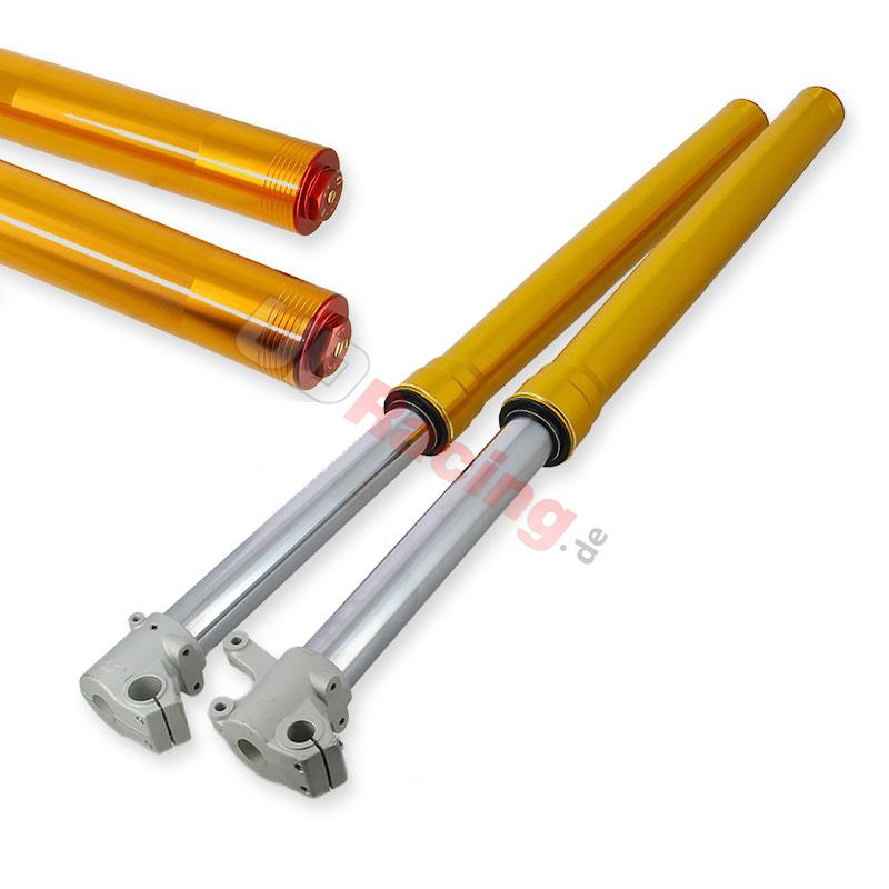 Gabelholme Qualittsprodukt 800mm, doppelte Einstellung, 12/20mm Radachsen - Gold, Ersatzteile Dirt bike