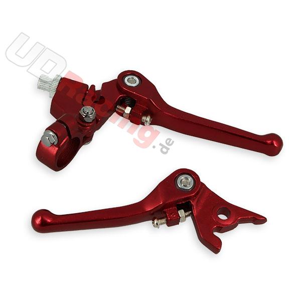 Griffe aus Alu  (Paar), rot, fr dirt bike, Ersatzteile Dirt bike