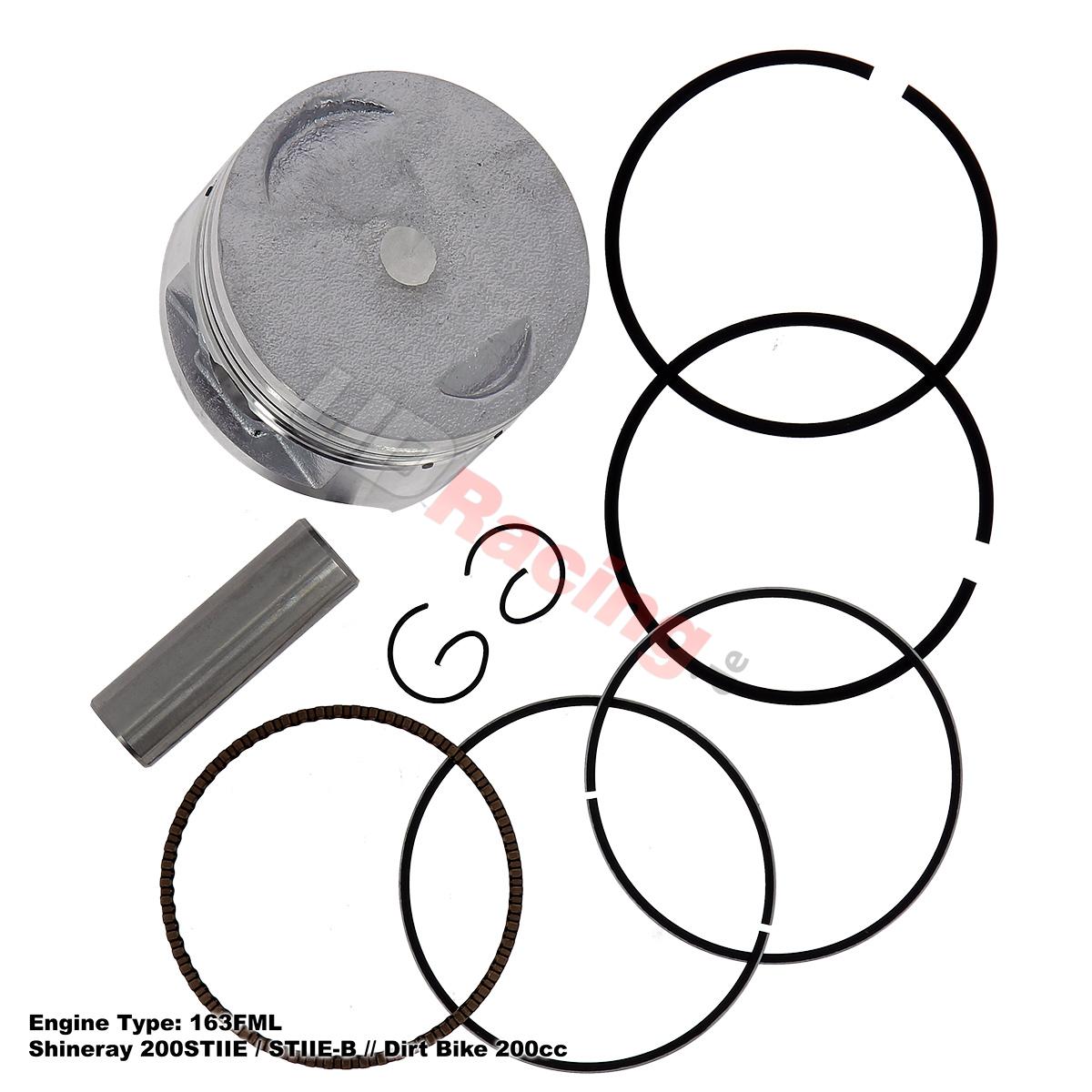Kolben-Set 63.5mm dirt bike 200 ccm (typ 1), Ersatzteile Dirt bike