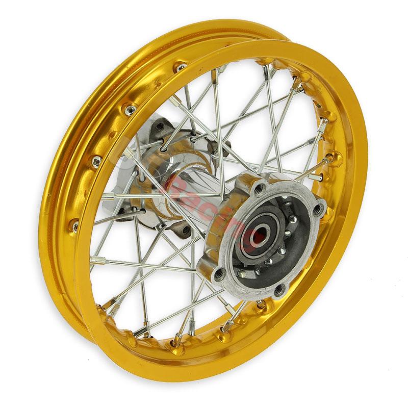 Felge hinten 1,40 x 10'', gold, fr dirt bike (Typ 1), Ersatzteile Dirt bike