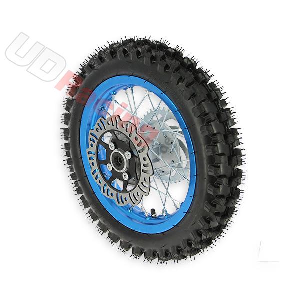 Rad hinten 12'', blau, (Spikes 12 mm) fr dirt bike AGB27, Ersatzteile Dirt bike