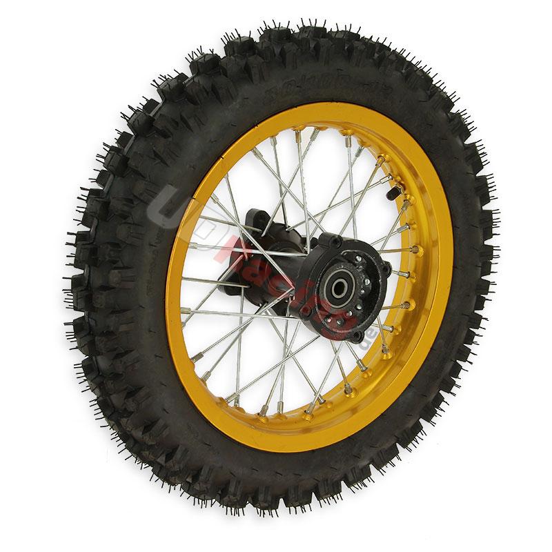Rad hinten 12'', gold, fr dirt bike AGB29, Ersatzteile Dirt bike