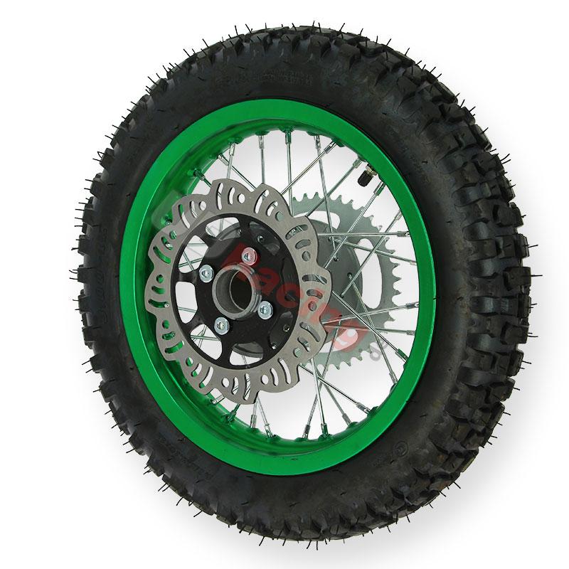 Rad hinten 12'', grn, fr dirt bike AGB27, Ersatzteile Dirt bike