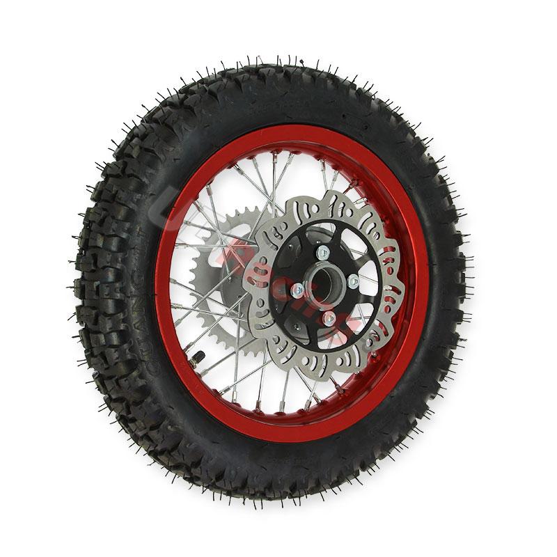 Rad hinten 12'', rot, fr dirt bike AGB27, Ersatzteile Dirt bike