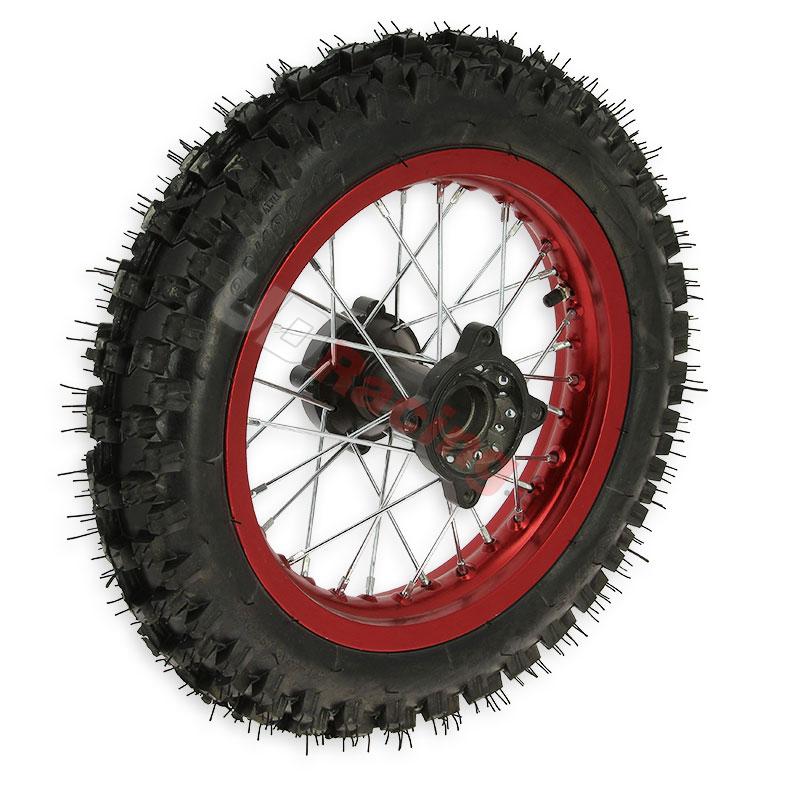Rad hinten 12'', rot, fr dirt bike AGB29, Ersatzteile Dirt bike