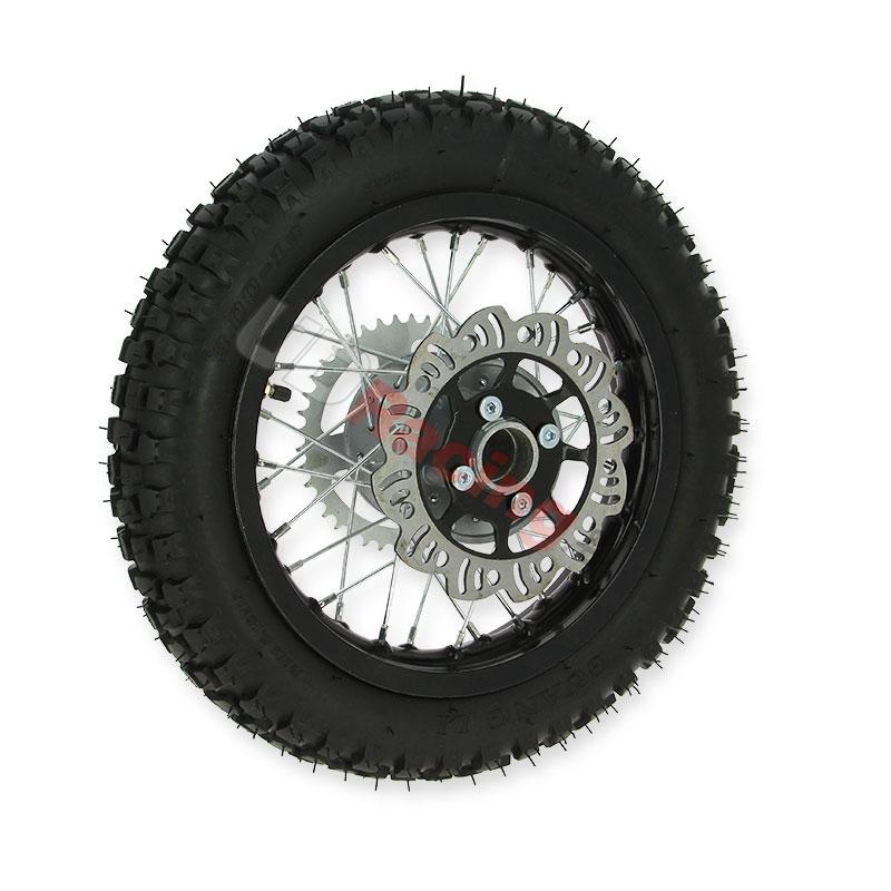 Rad hinten 12'', schwarz, fr dirt bike AGB27, Ersatzteile Dirt bike