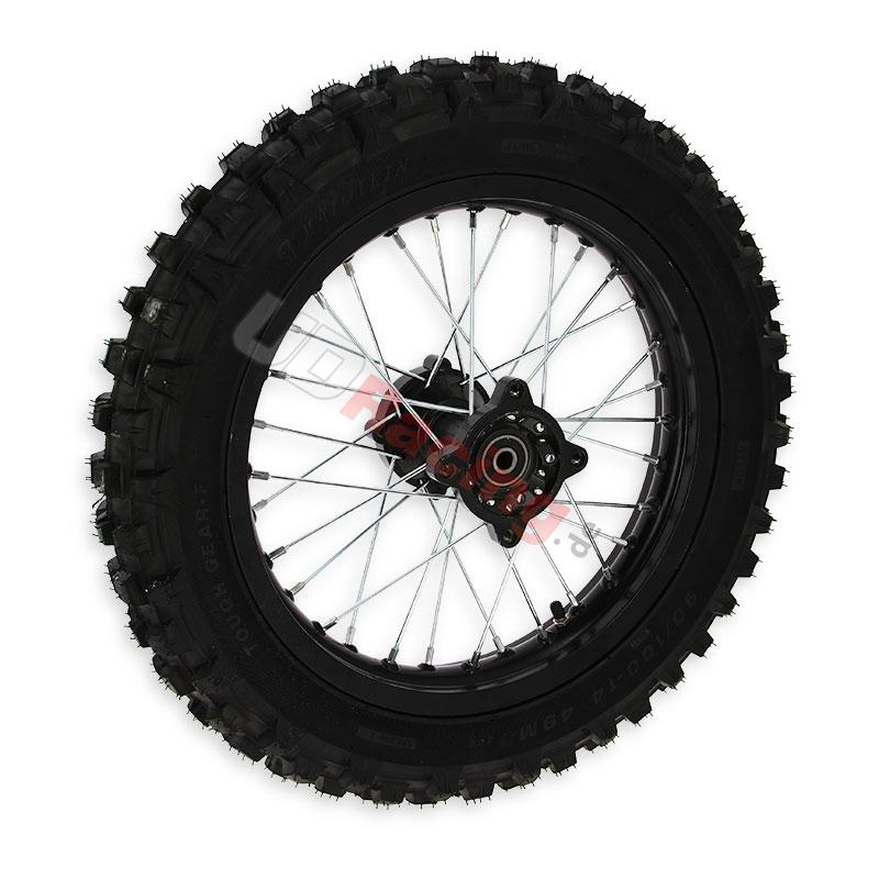 Rad hinten 14', schwarz, fr dirt bike AGB30, Ersatzteile Dirt bike