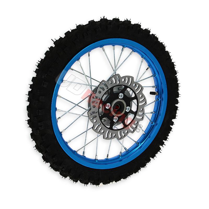 Rad vorn 14'', blau, (Spikes 10 mm) fr dirt bike AGB27, Ersatzteile Dirt bike